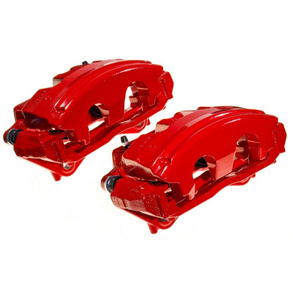 PowerStop Caliper Kit | 2018–2022 Jeep Wrangler Front Red w/Bracket (S15102)