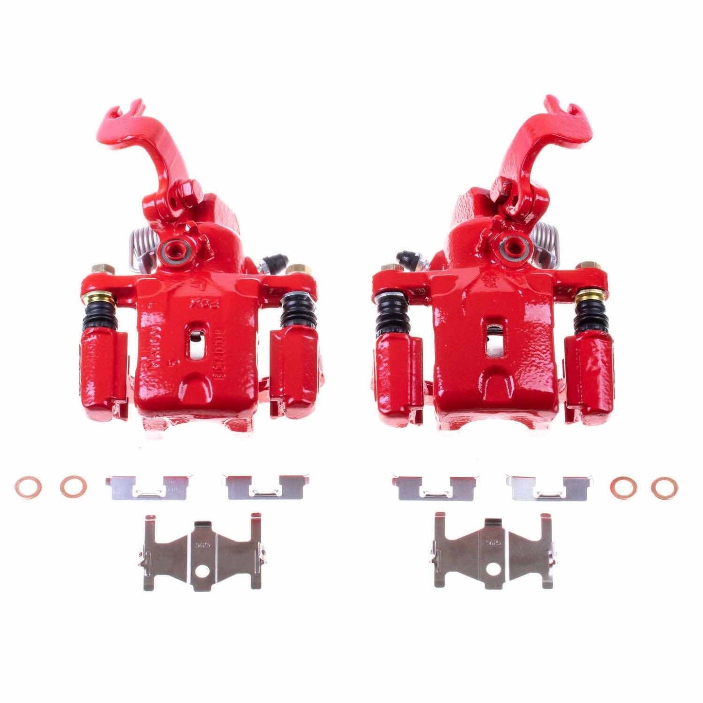PowerStop Caliper Kit | 1996–2000 Hyundai Elantra Rear Red Calipers (S1916)
