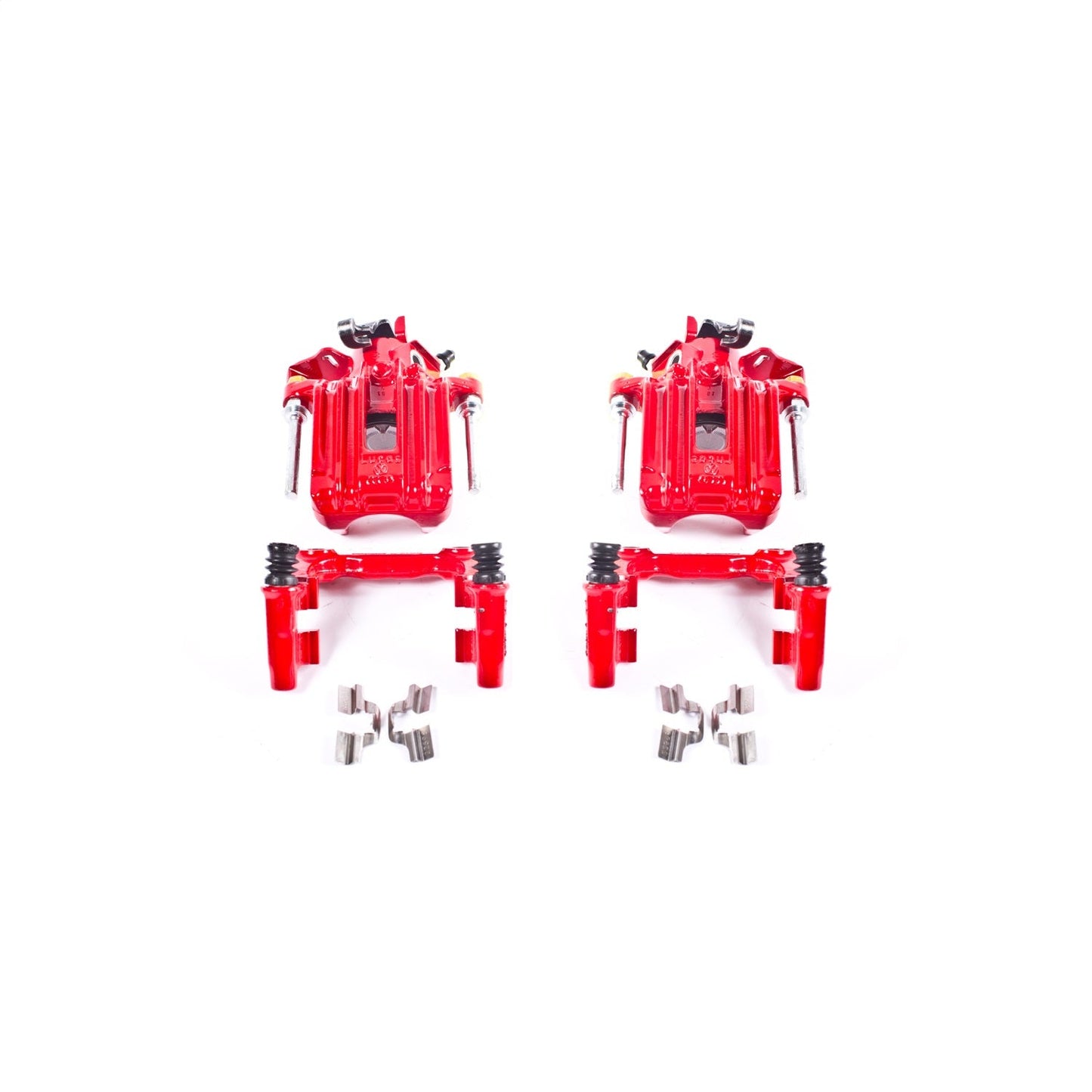 PowerStop Rear Red Calipers with Brackets | 2000–2006 Audi TT Quattro (S2574)