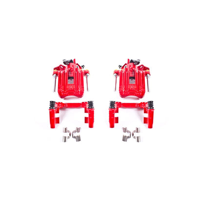 PowerStop Rear Red Calipers with Brackets | 2000–2006 Audi TT Quattro (S2574)