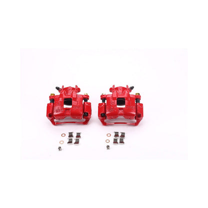 PowerStop Front Red Calipers | 2002–2007 Mitsubishi Lancer (S2680)
