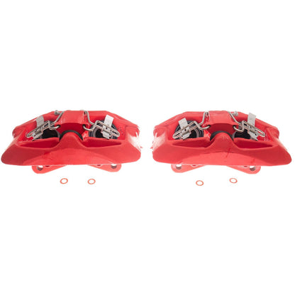 PowerStop Front Red Calipers | 2003–2004 Audi A6 (S2758)