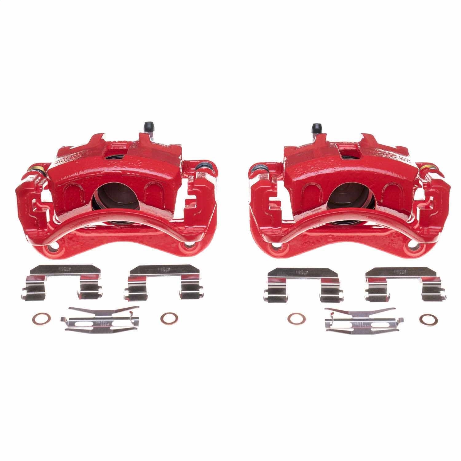 PowerStop Front Red Calipers | 2003–2005 Hyundai Elantra (S2848)