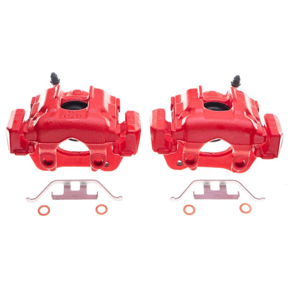 PowerStop Rear Red Calipers | 2004–2010 BMW X3 (S2888)