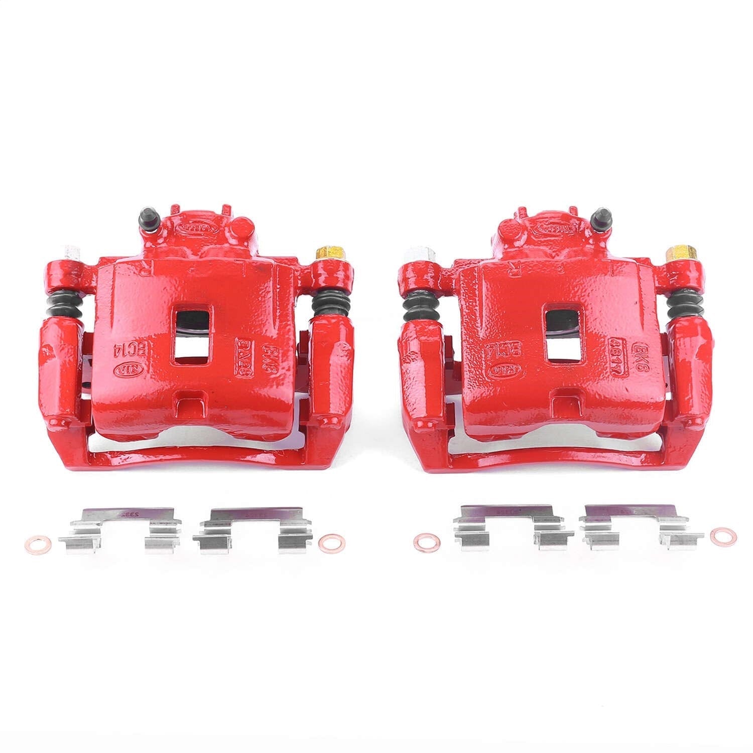 PowerStop Front Red Calipers | 2003–2005 Kia Rio (S2918)