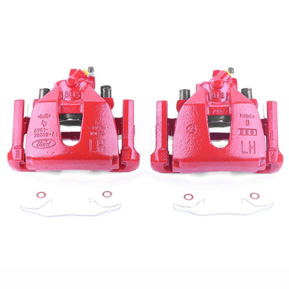 PowerStop Front Red Calipers | 2008–2009 Mazda 3 (S2942E)