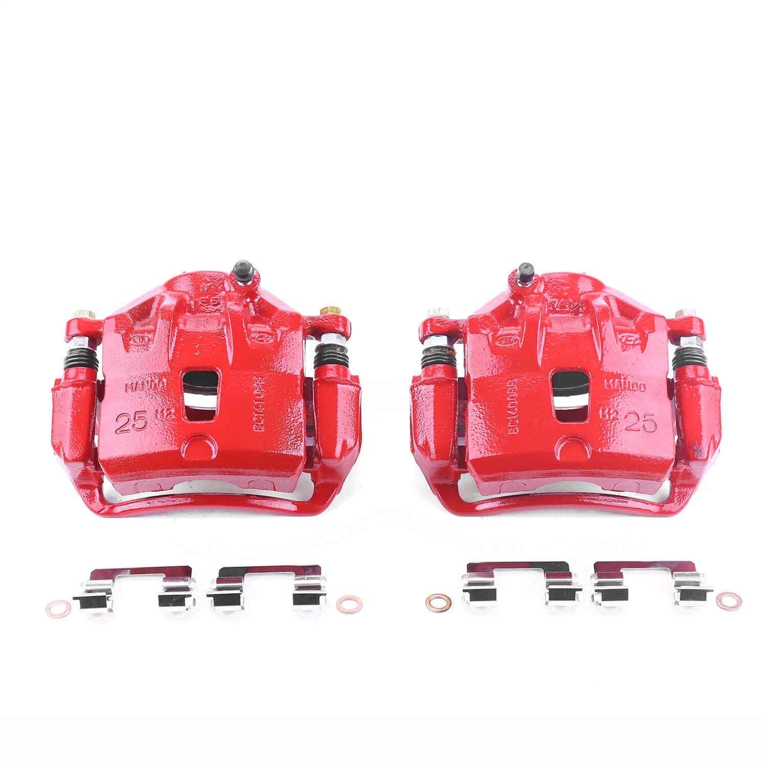 PowerStop Front Red Calipers | 2010–2013 Kia Soul (S2998)