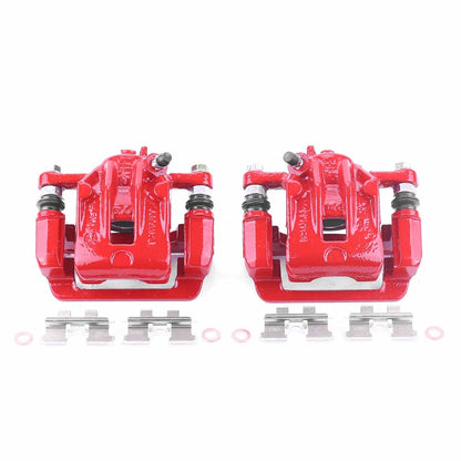 PowerStop Rear Red Calipers | 2005–2009 Hyundai Tucson (S3100)