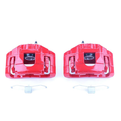 PowerStop Caliper Kit | 2005–2006 Audi A4 Front Red (S3110)