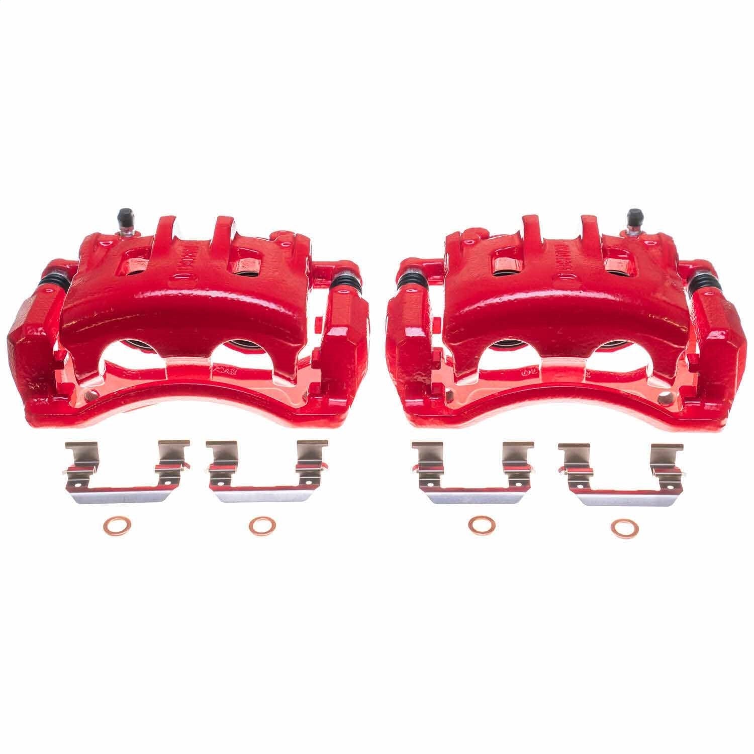 PowerStop Front Red Calipers | 2007–2009 Hyundai Santa Fe (S3210)