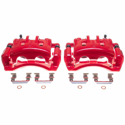 PowerStop Front Red Calipers | 2007–2009 Hyundai Santa Fe (S3210)