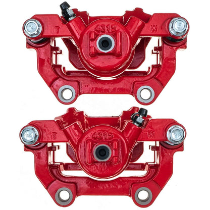 PowerStop Rear Red Caliper Pair | 2007–2013 Acura MDX (S3238)