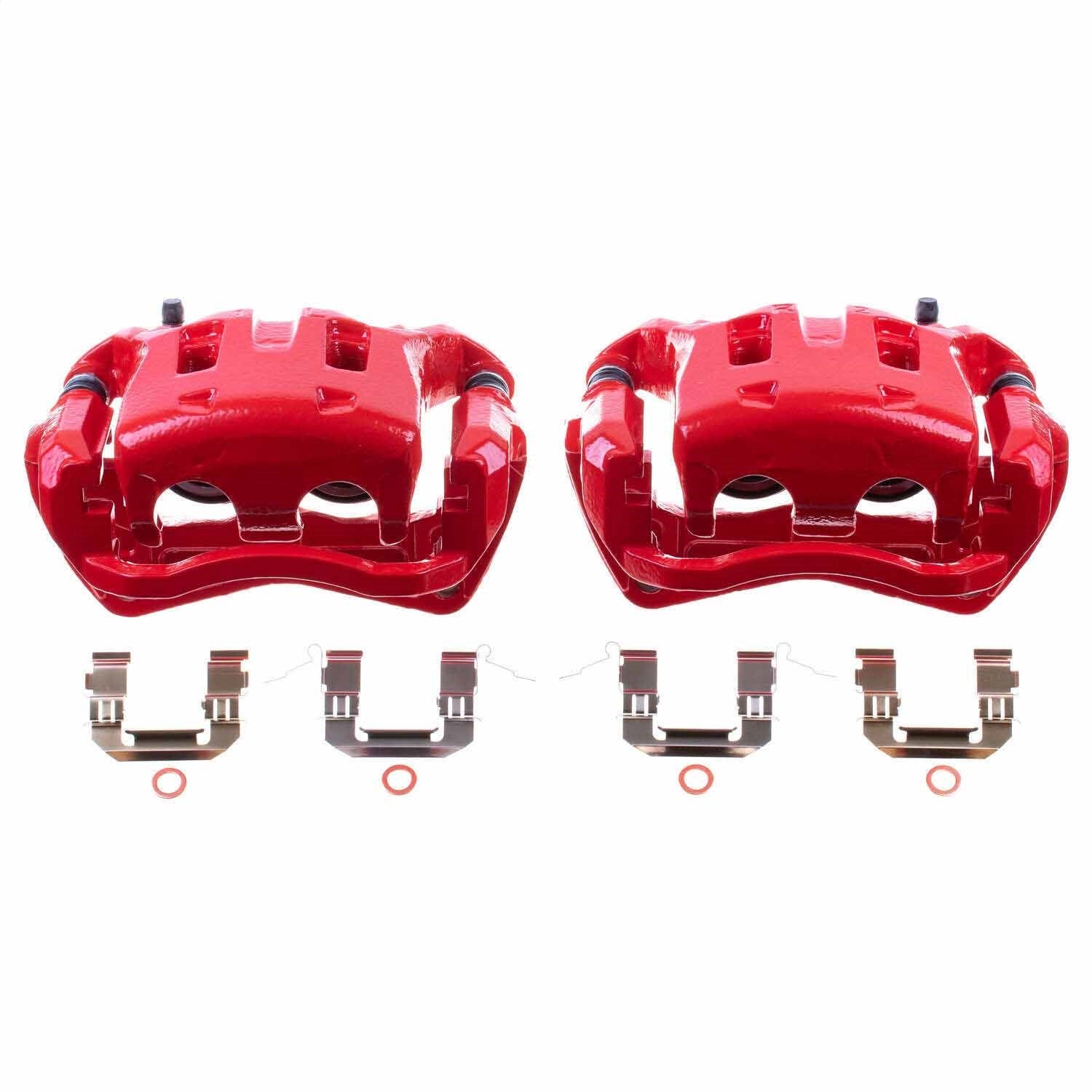 PowerStop Front Red Calipers | 2008–2011 Nissan Pathfinder (S3714)