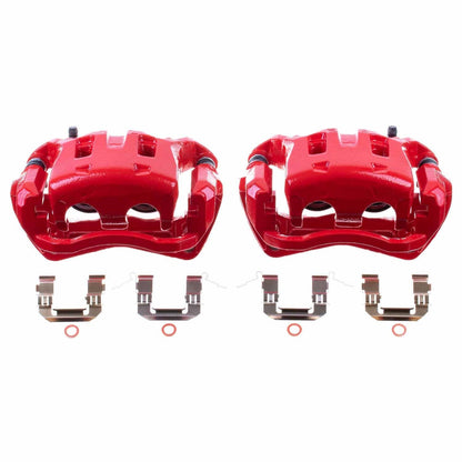 PowerStop Front Red Calipers | 2008–2011 Nissan Pathfinder (S3714)