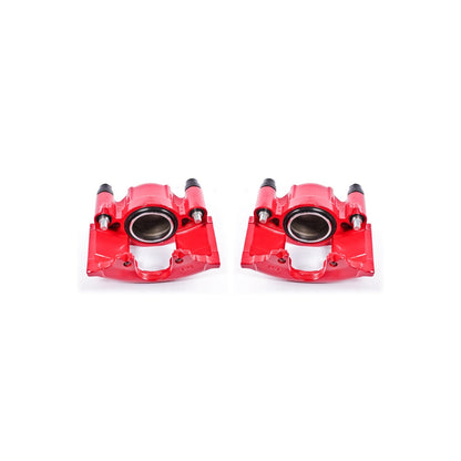PowerStop Front Red Calipers | 1990–1993 Cadillac Commercial Chassis (S4299)
