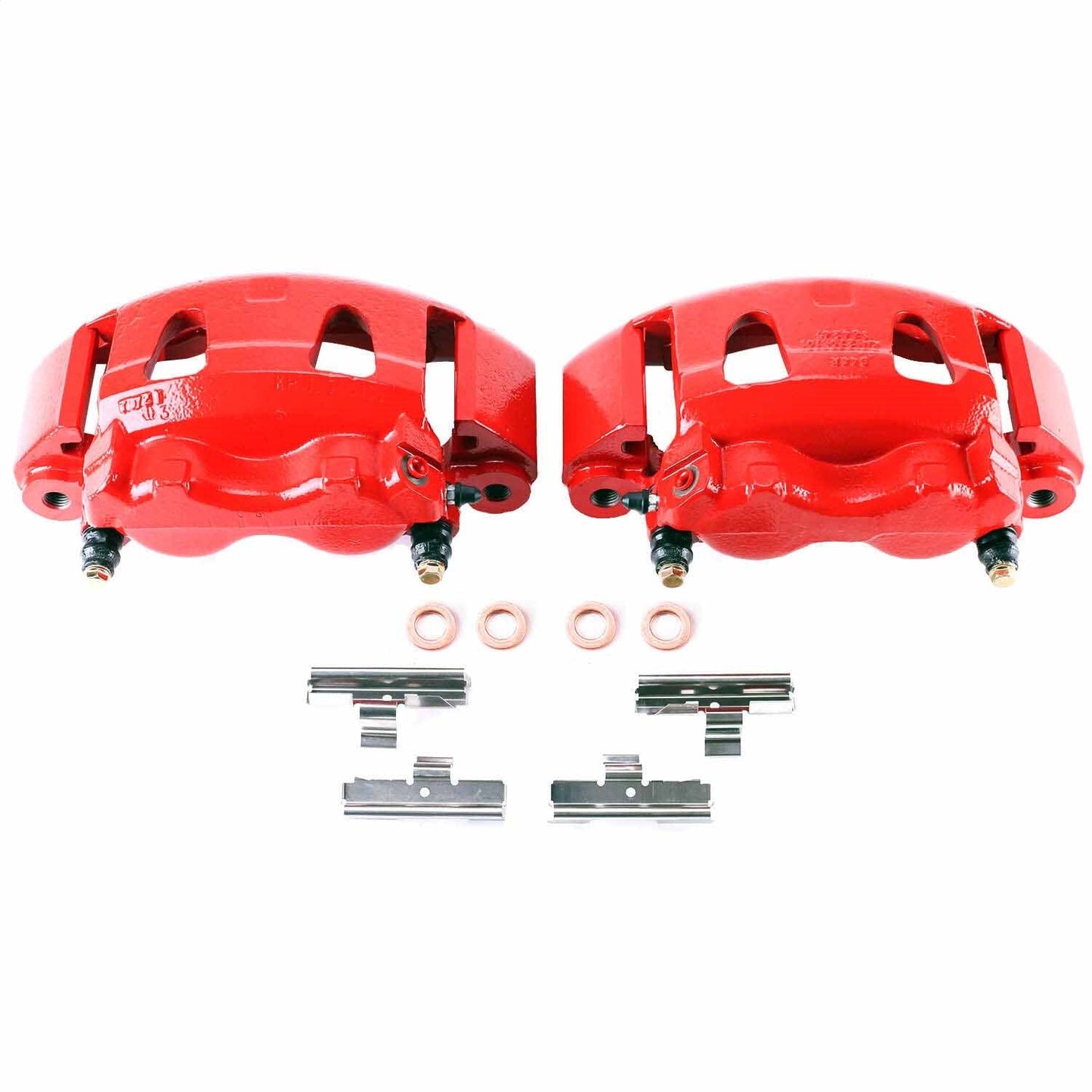 PowerStop Front Red Calipers | 1995–1998 Ford E-350 (S4614)