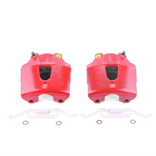 PowerStop Front Red Calipers | 2000–2002 Dodge Dakota (S4756)