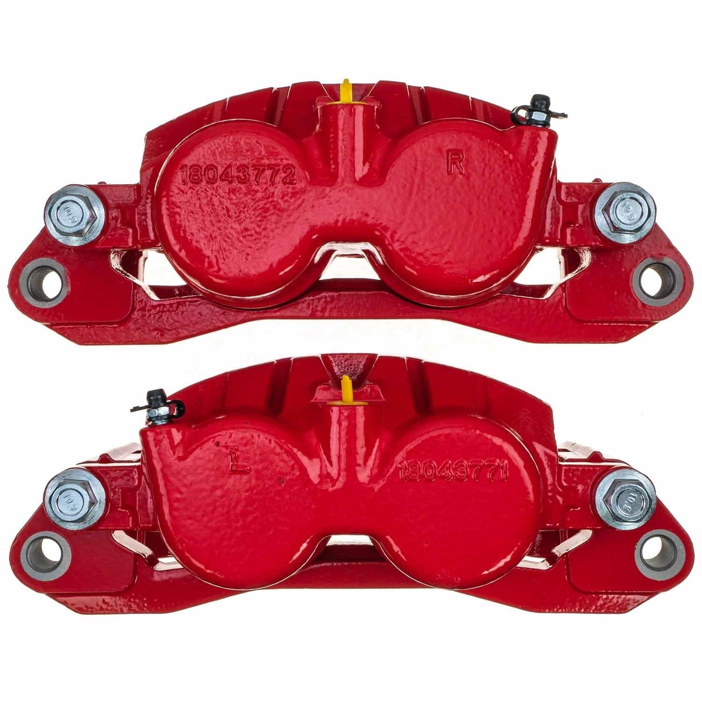 PowerStop Rear Red Caliper Pair | 2001–2006 Chevrolet Silverado 3500 (S4814)