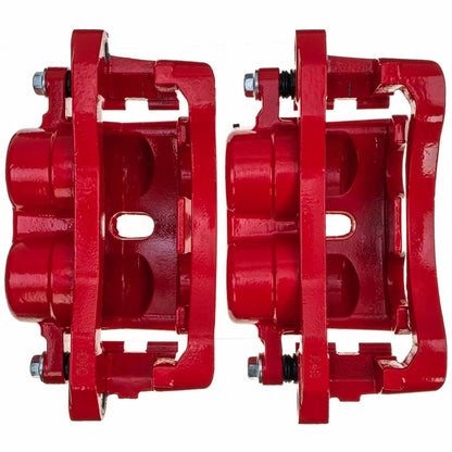 PowerStop Rear Red Caliper Pair | 2001–2006 Chevrolet Silverado 3500 (S4814)
