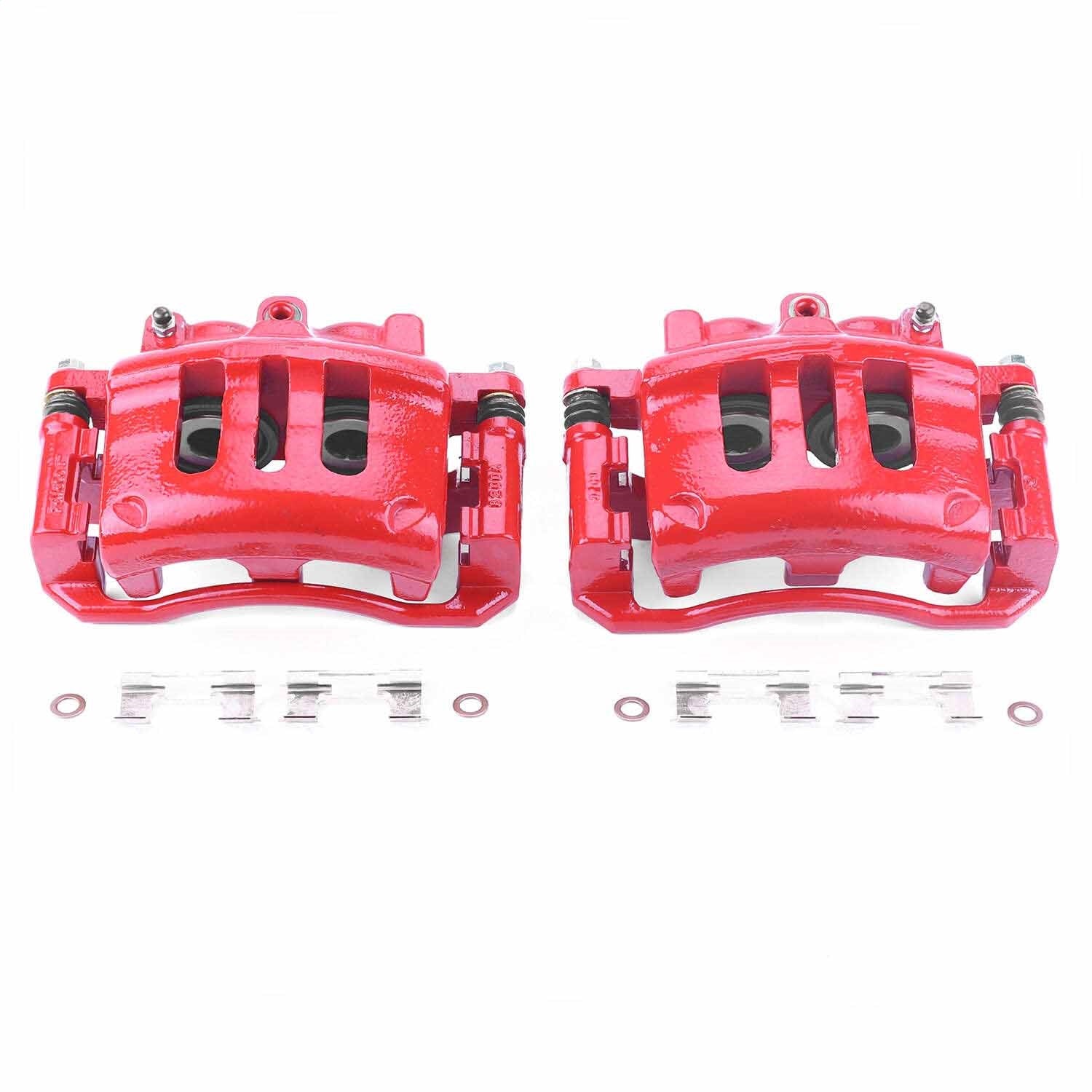 PowerStop Front Red Calipers | 2003–2011 Ford Crown Victoria (S4840)
