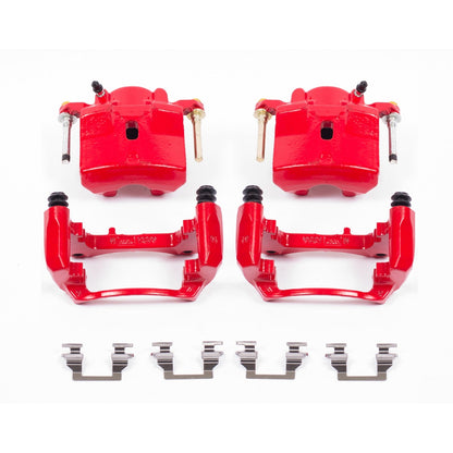 PowerStop Front Red Calipers | 2006–2012 Chevrolet Malibu (S4910A)