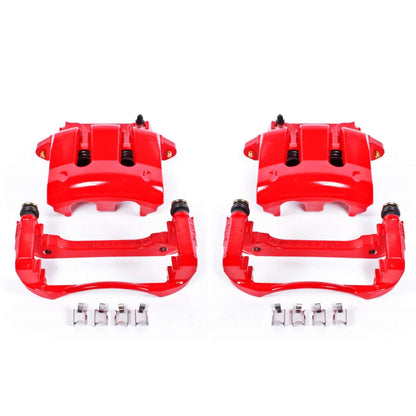 PowerStop Front Red Calipers | 2005–2010 Ford Mustang (S4928)