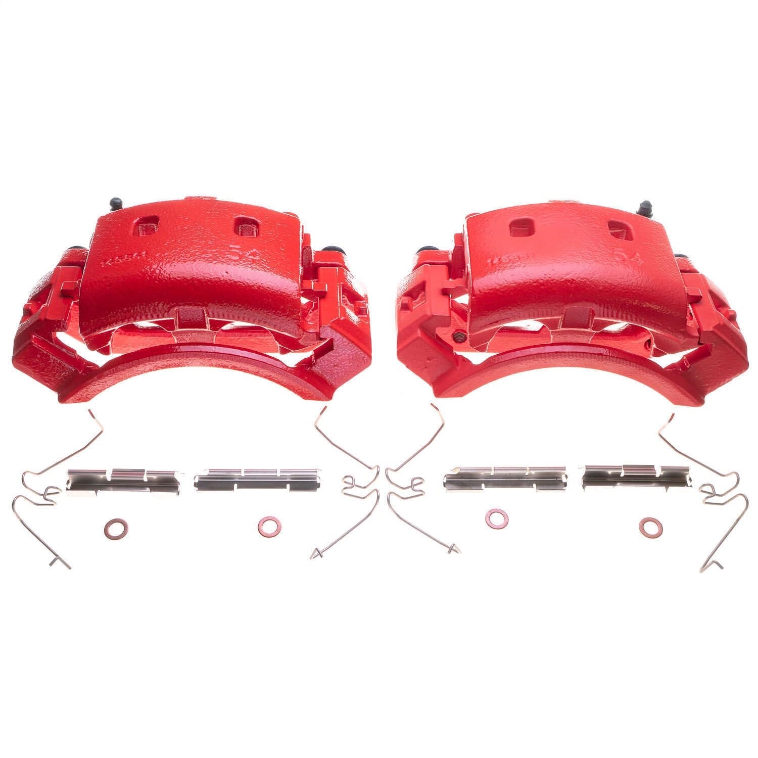PowerStop Front Red Calipers | 2004–2006 Ford E-150 (S4936)