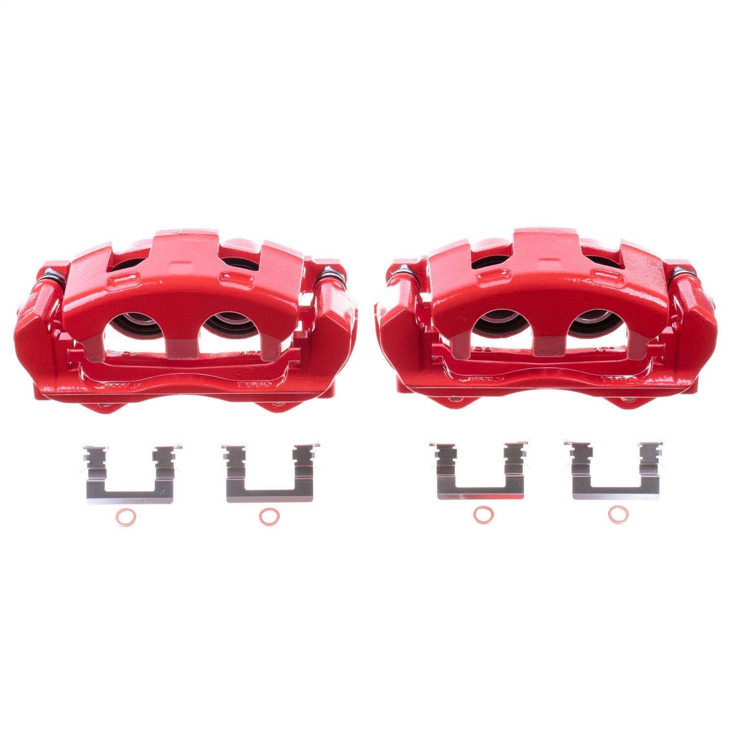 PowerStop Front Red Calipers | 2008–2009 Buick Allure (S5024)