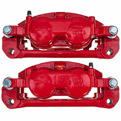 PowerStop Front Red Caliper Pair | 2012–2016 Ford F-250 Super Duty (S5486)