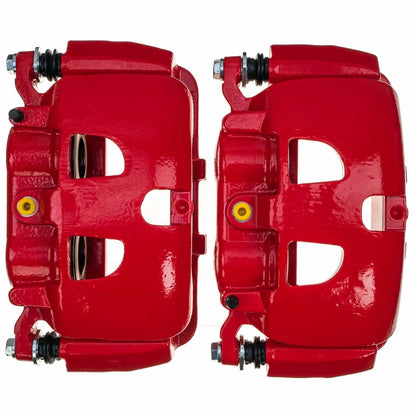 PowerStop Front Red Caliper Pair | 2012–2016 Ford F-250 Super Duty (S5486)