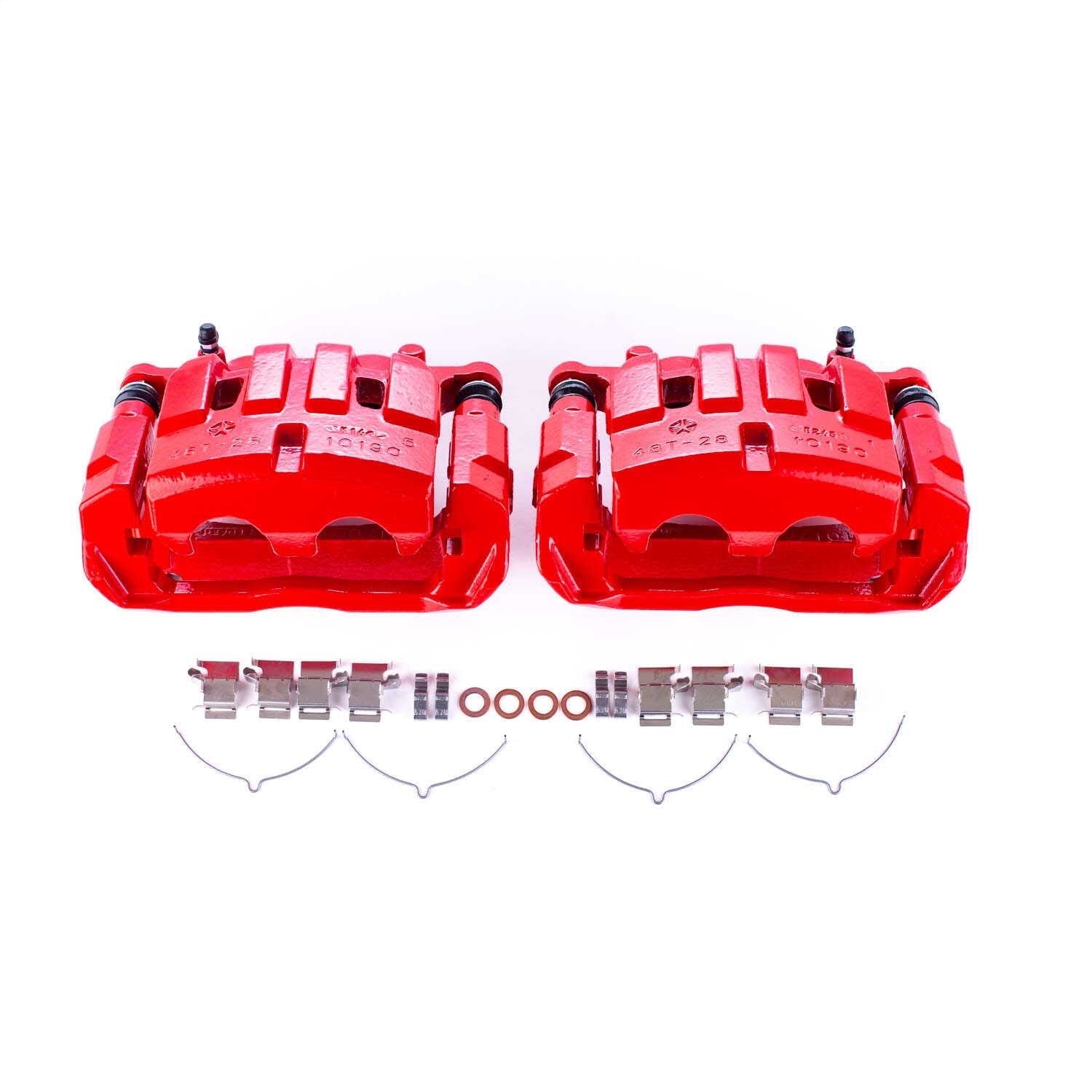 PowerStop Front Red Calipers | 2014–2018 Jeep Cherokee (S5508)