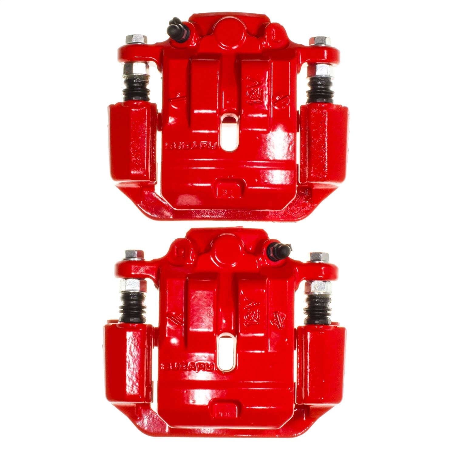 PowerStop Rear Red Caliper Pair | 2010–2014 Subaru Outback (S6376)