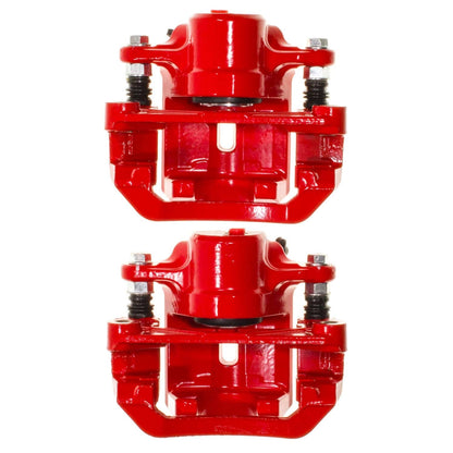 PowerStop Rear Red Caliper Pair | 2010–2014 Subaru Outback (S6376)