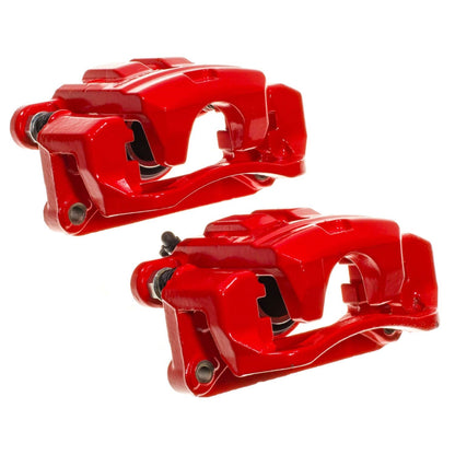 PowerStop Rear Red Caliper Pair | 2010–2014 Subaru Outback (S6376)