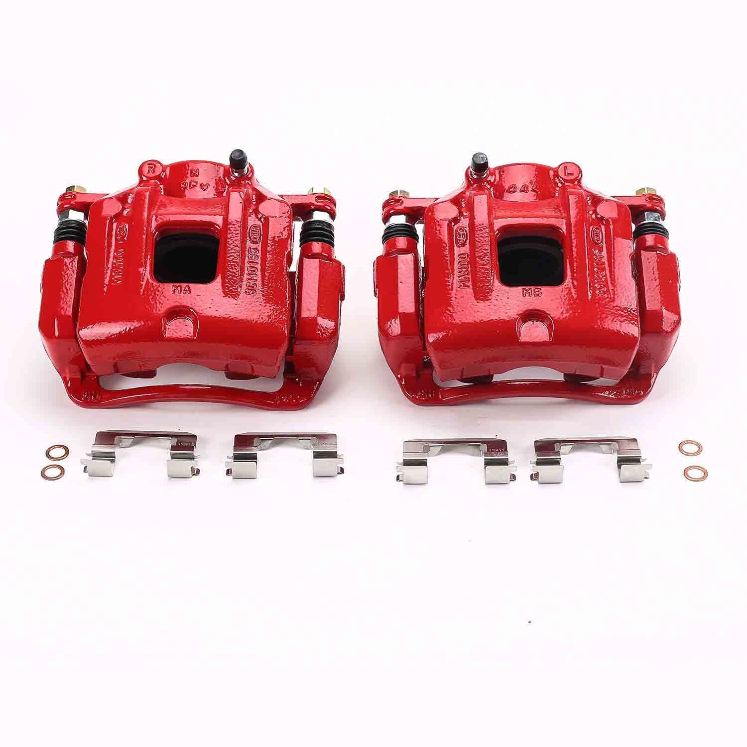 PowerStop Front Red Calipers | 2010–2012 Hyundai Santa Fe (S6462)