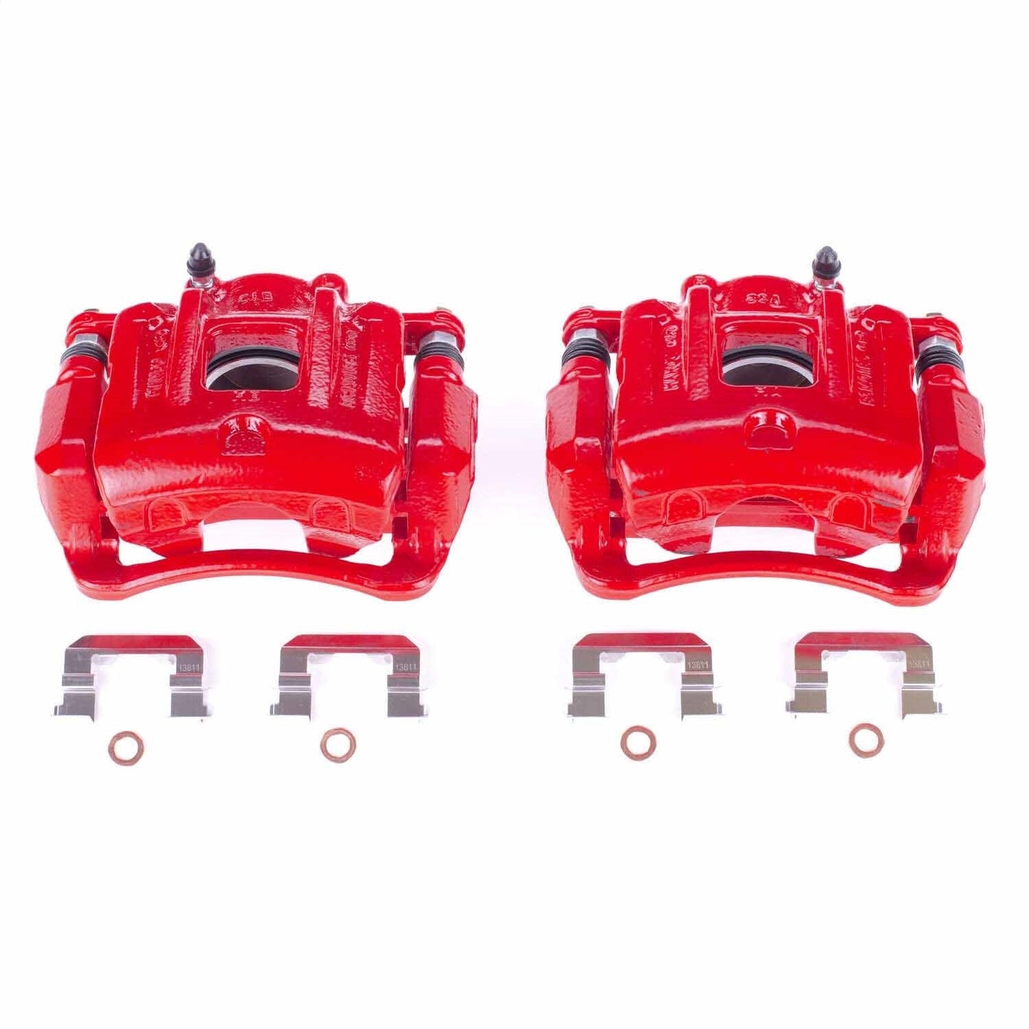 PowerStop Front Red Calipers | 2013–2016 Hyundai Santa Fe Sport (S6462S)
