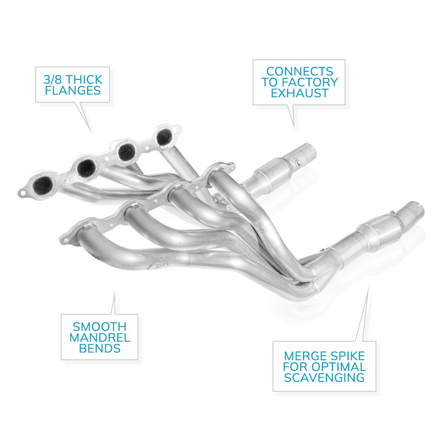 Stainless Works SCA16HCST for 16-22 Chevy Camaro 6.2L Stainless Power Long Tube
