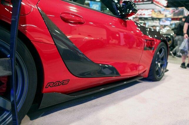 Seibon OEM-Style Carbon Fiber Door Garnish | 2020-2026 Toyota Supra (DG20TYSUP-OE)