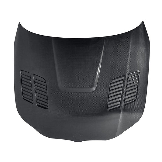 Seibon GTR-Style Carbon Fiber Hood | 2004-2010 BMW 5 Series 4 dr E60 (HD0407BMWE60-GTR)