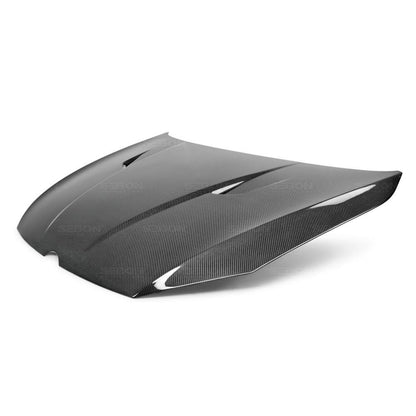 Seibon TM-Style Carbon Fiber Hood | 2015-2017 VW Golf/GTI MK7 (HD12VWG7-TM)