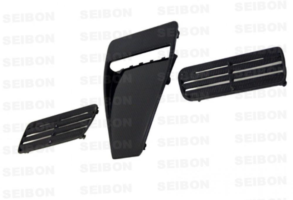 Seibon OEM-Style Carbon Fiber Hood Scoop | 2008-2015 Mitsubishi Evolution X (HDS0809MITEVOX-OE)