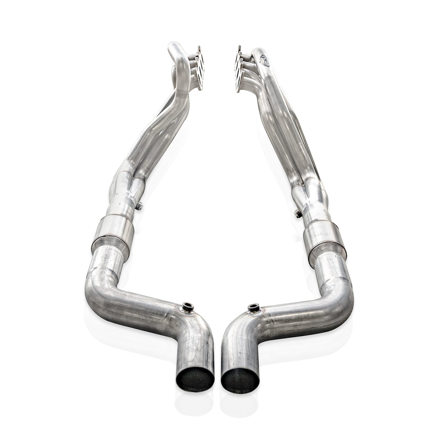 Stainless Power/Works SM24H3CATLG Catted Long Tube Headers for 15-26 Mustang GT
