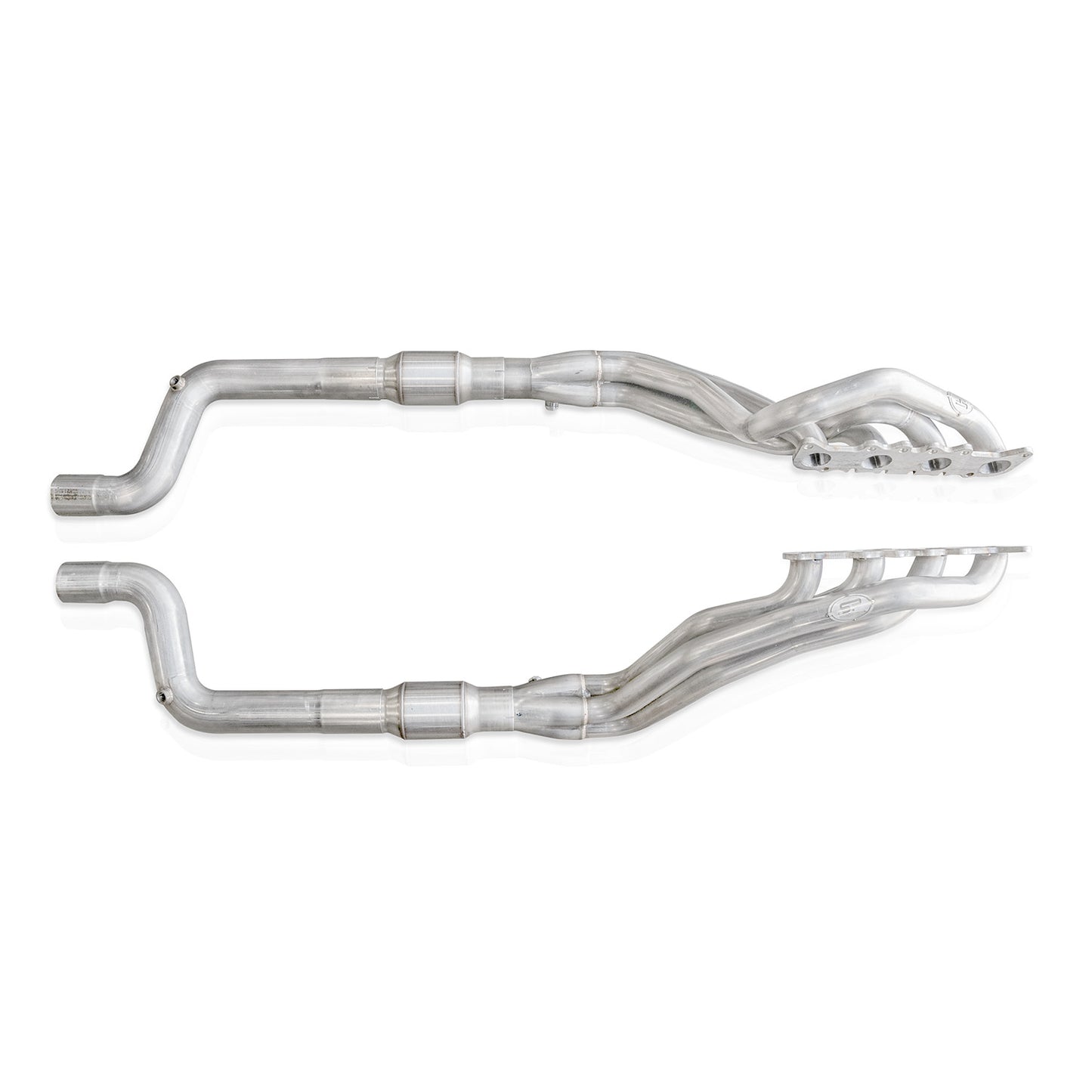 Stainless Power/Works SM24H3CATLG Catted Long Tube Headers for 15-26 Mustang GT