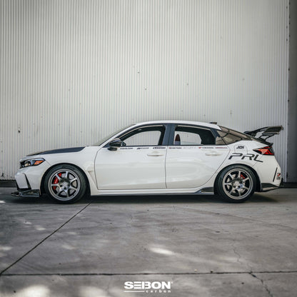 Seibon Carbon MB-Style Carbon Fiber Side Skirts | 2023+ Honda Civic Type R (SS23HDCVR-MB)