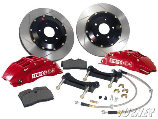 StopTech 355mm 6-Piston Big Brake Kit w/ Slotted Rotors | 2015+ VW Golf R Mk7 (83.896.6700.51)