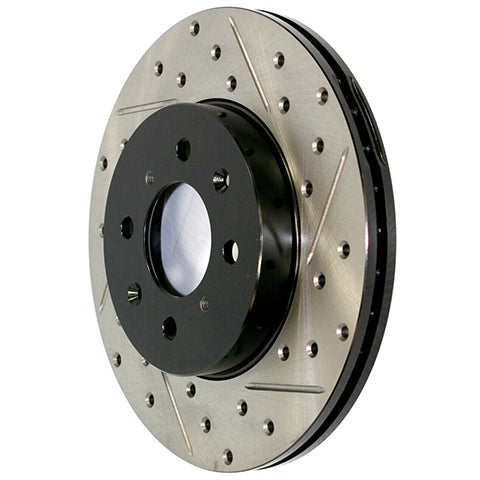 Stoptech Drilled and Slotted Front Brake Rotors | 2022+ Honda Civic Si(127.40096L/R)