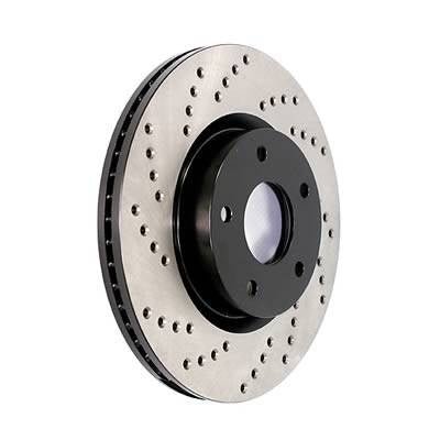 Stoptech Cross Drilled Rotor - Front Left | 2009-2014 Subaru WRX (128.47021L)