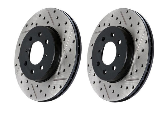 StopTech Slotted & Drilled Brake Rotor - RL | 2010-2014 Volkswagen Golf GTI (127.33099L)