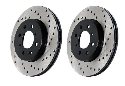 StopTech Drilled Brake Rotor - RL | 2010-2014 Volkswagen Golf GTI (128.33099L)