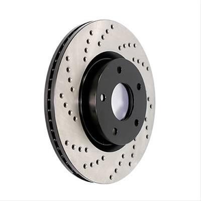 Stoptech Cross Drilled Rotor - Front Left | 2005-2009 Subaru Legacy GT (128.47024L)